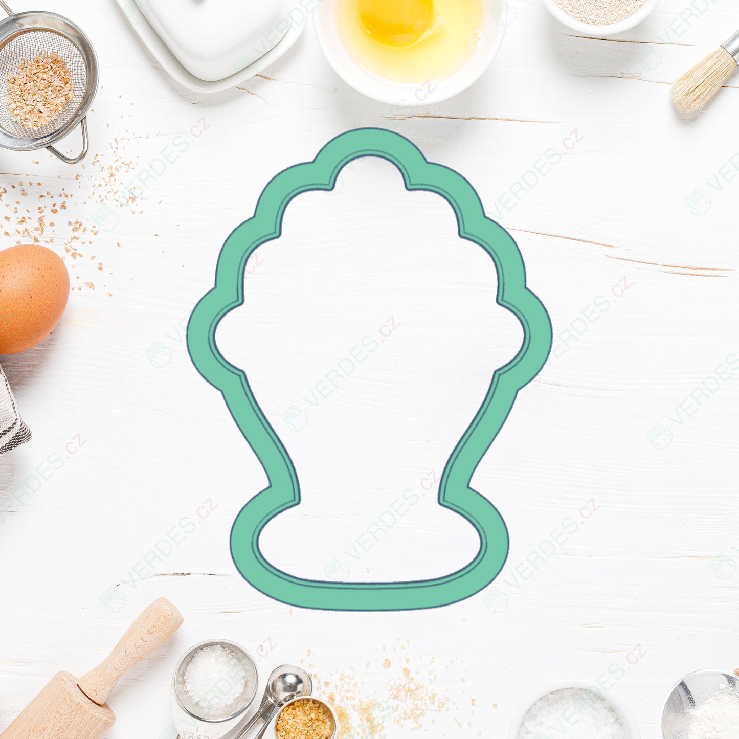 Ice cream cup cookie cutter