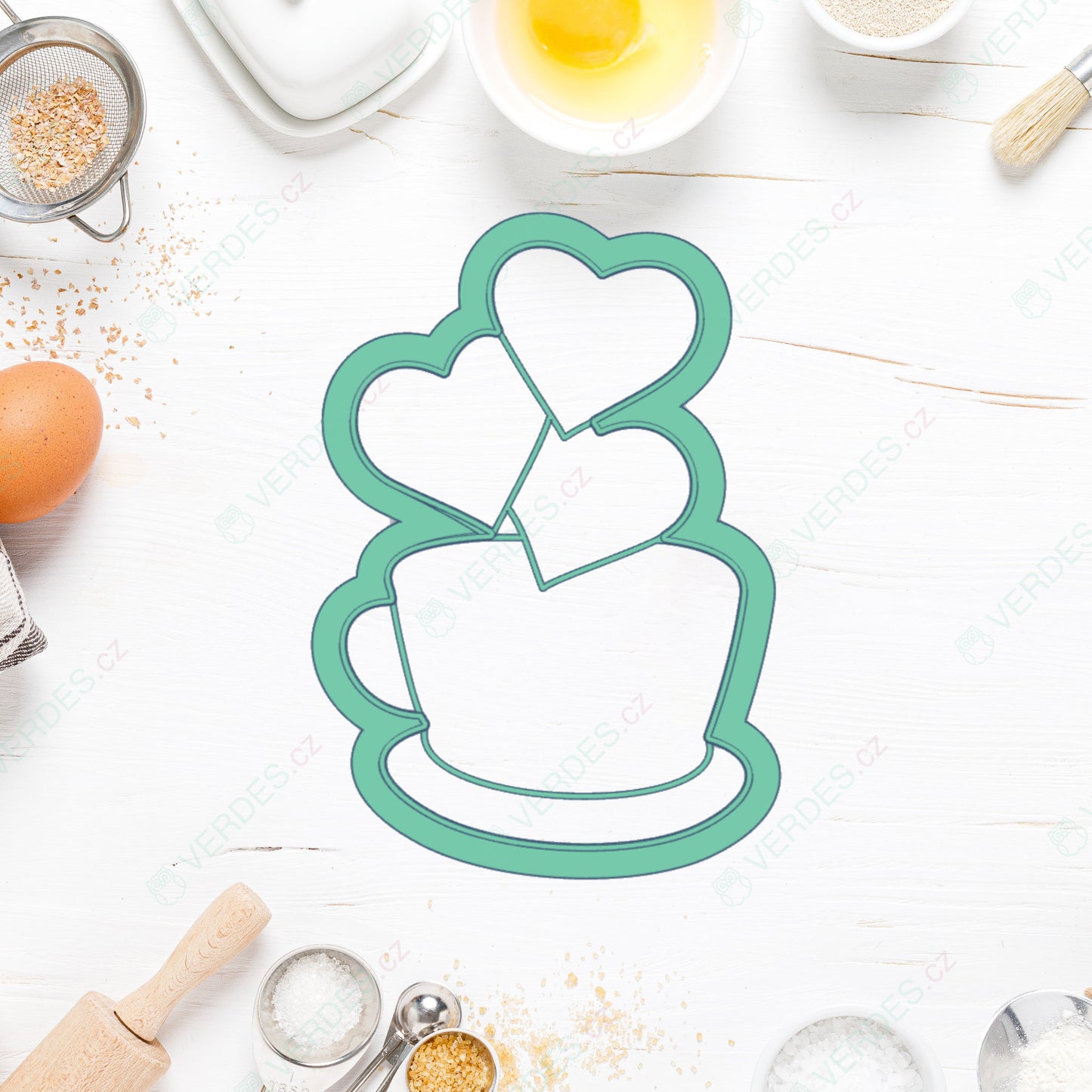 Cutter Coffee with hearts