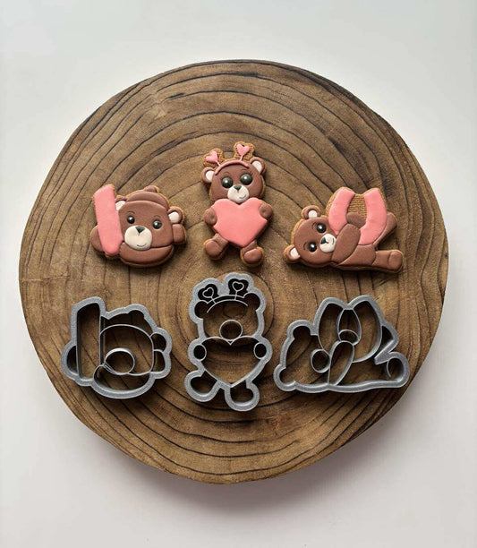 Vykrajovátko Medvídci I love you