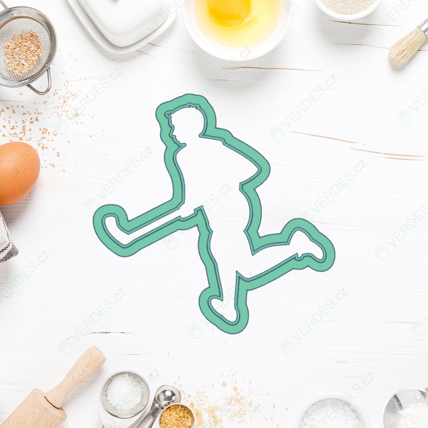 Florbalista cookie cutter