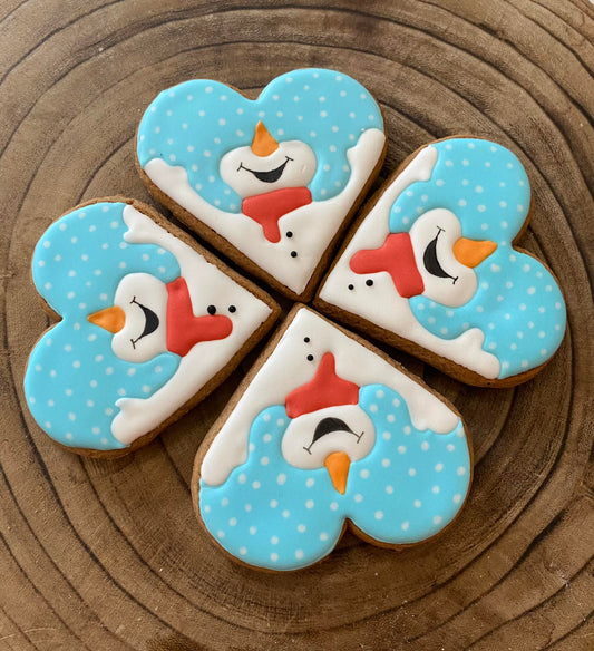 Vykrajovátko Sněhulák v srdíčku