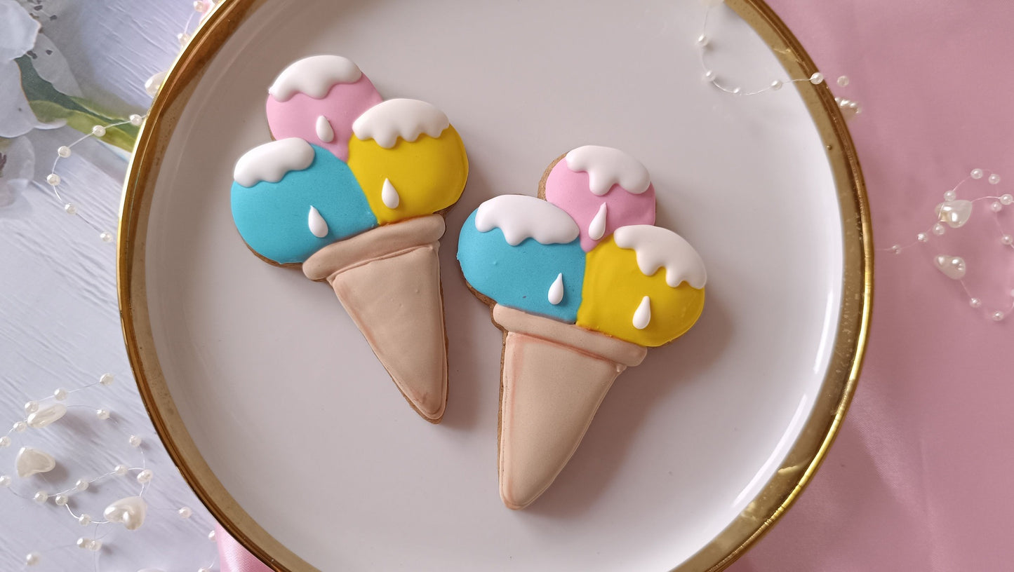 Ice cream cutter - three scoops