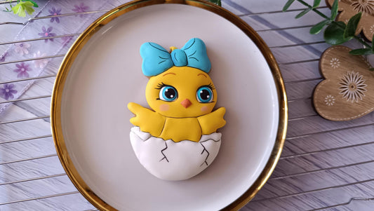 Cookie cutter Chick - a little girl in a shell