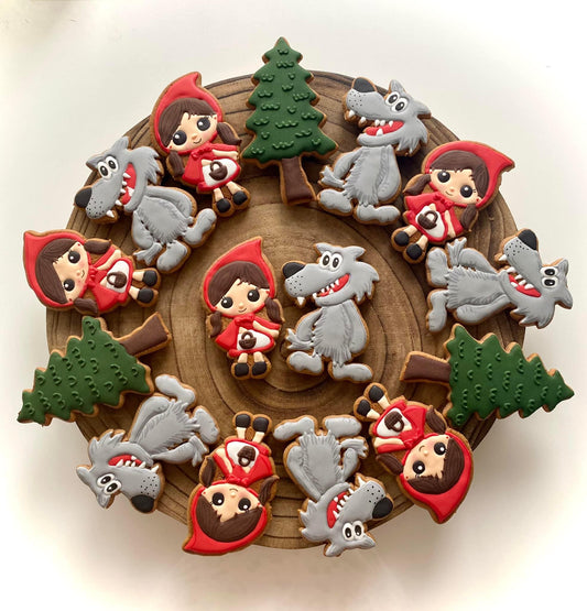 Vykrajovátko Sada Červená Karkulka, vlk a strom