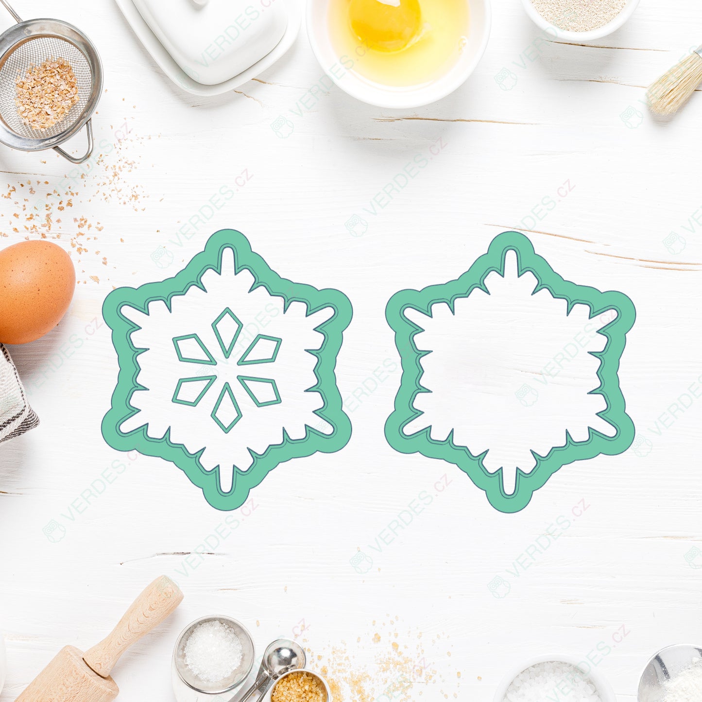 Linzer cookie cutter - Apple with cores