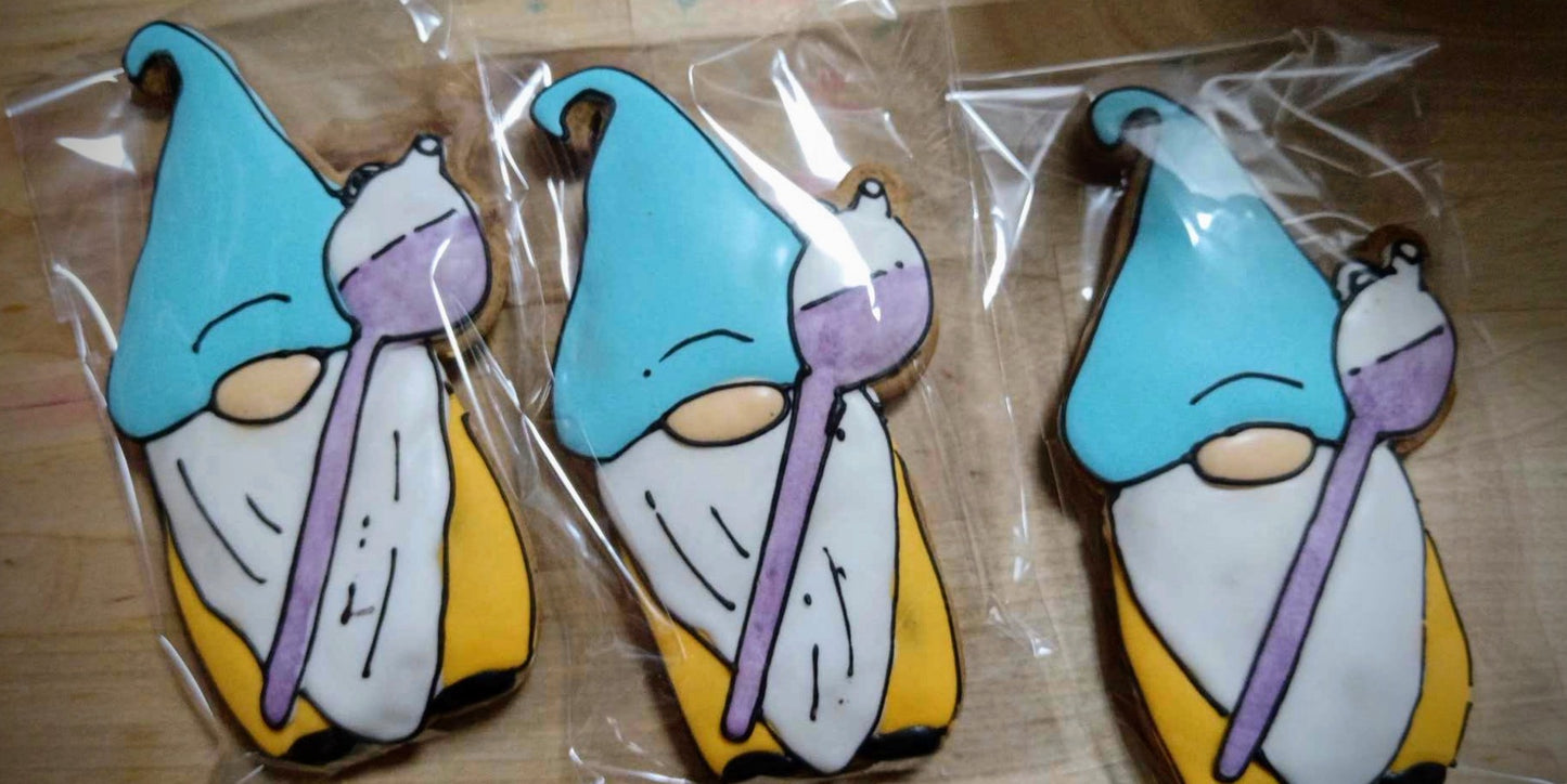 Cookie cutter Dwarf with a snowflake