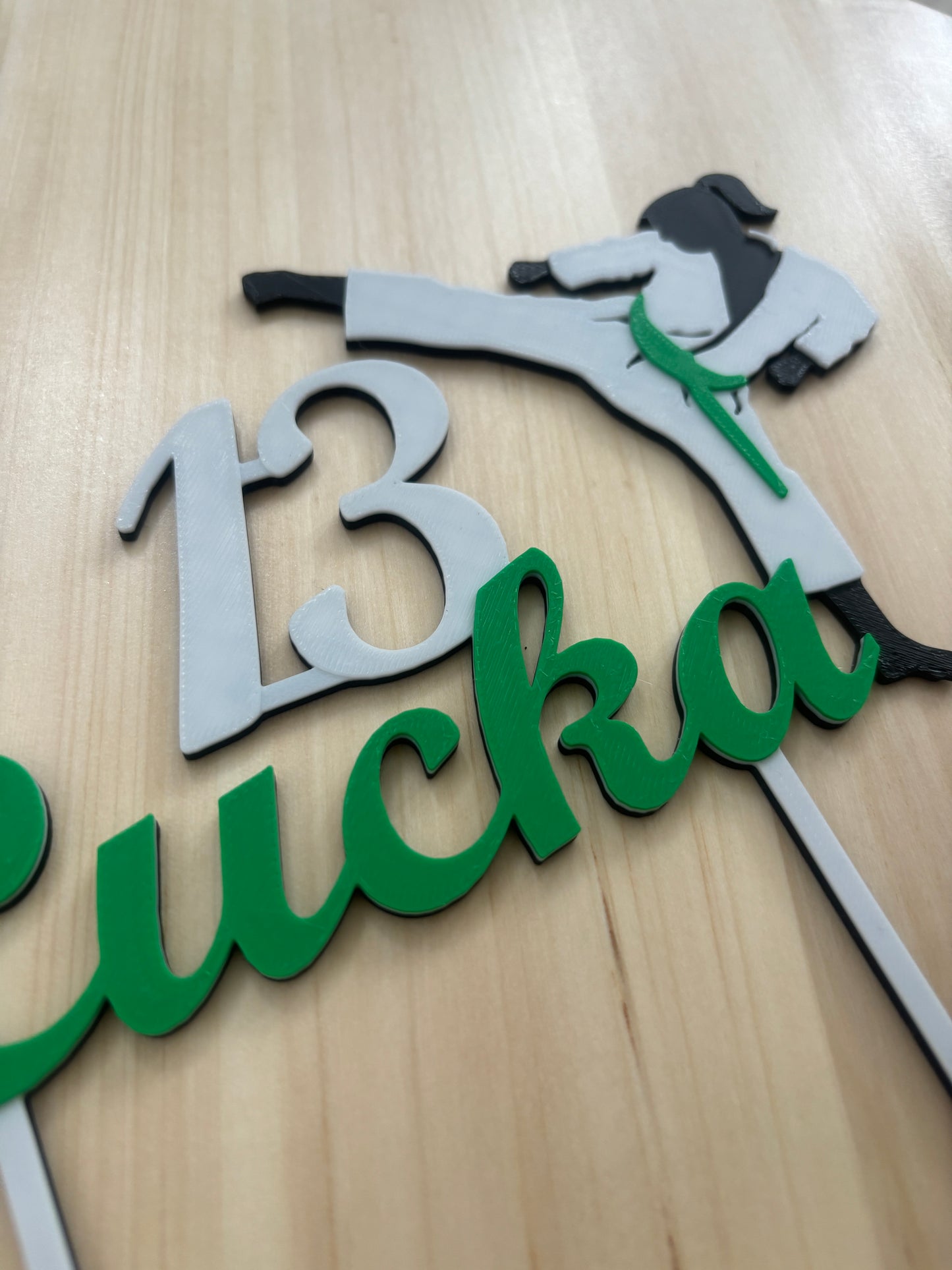 Cake topper - Florballista with a custom name
