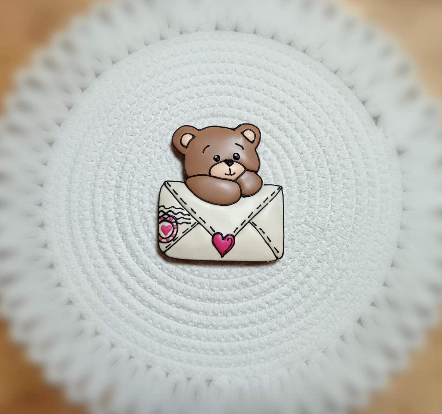 Cookie cutter Bear with a letter