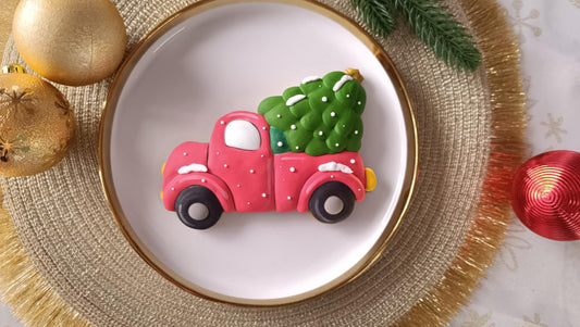 Vykrajovátko Auto se stromečkem - obrys