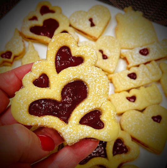 Vykrajovátko na linecké cukroví - Srdíčka