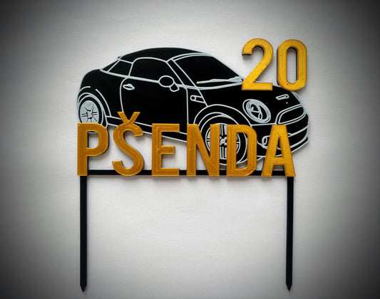 Zápich - Auto se jménem a číslem na míru 1