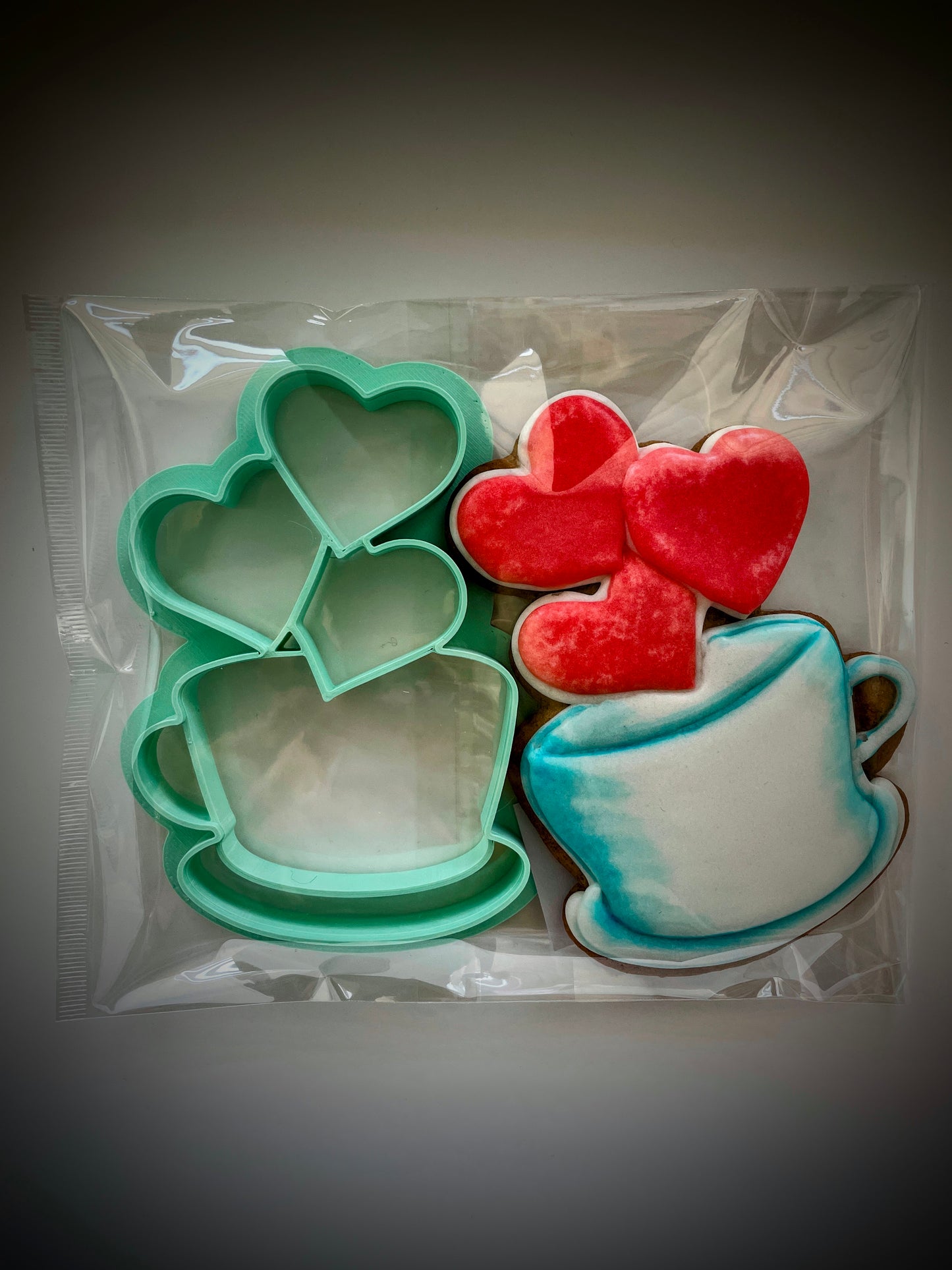 Cutter Coffee with hearts