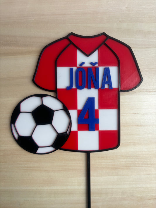 Zápich - Fotbalový dres s míčem se jménem a číslicí na míru