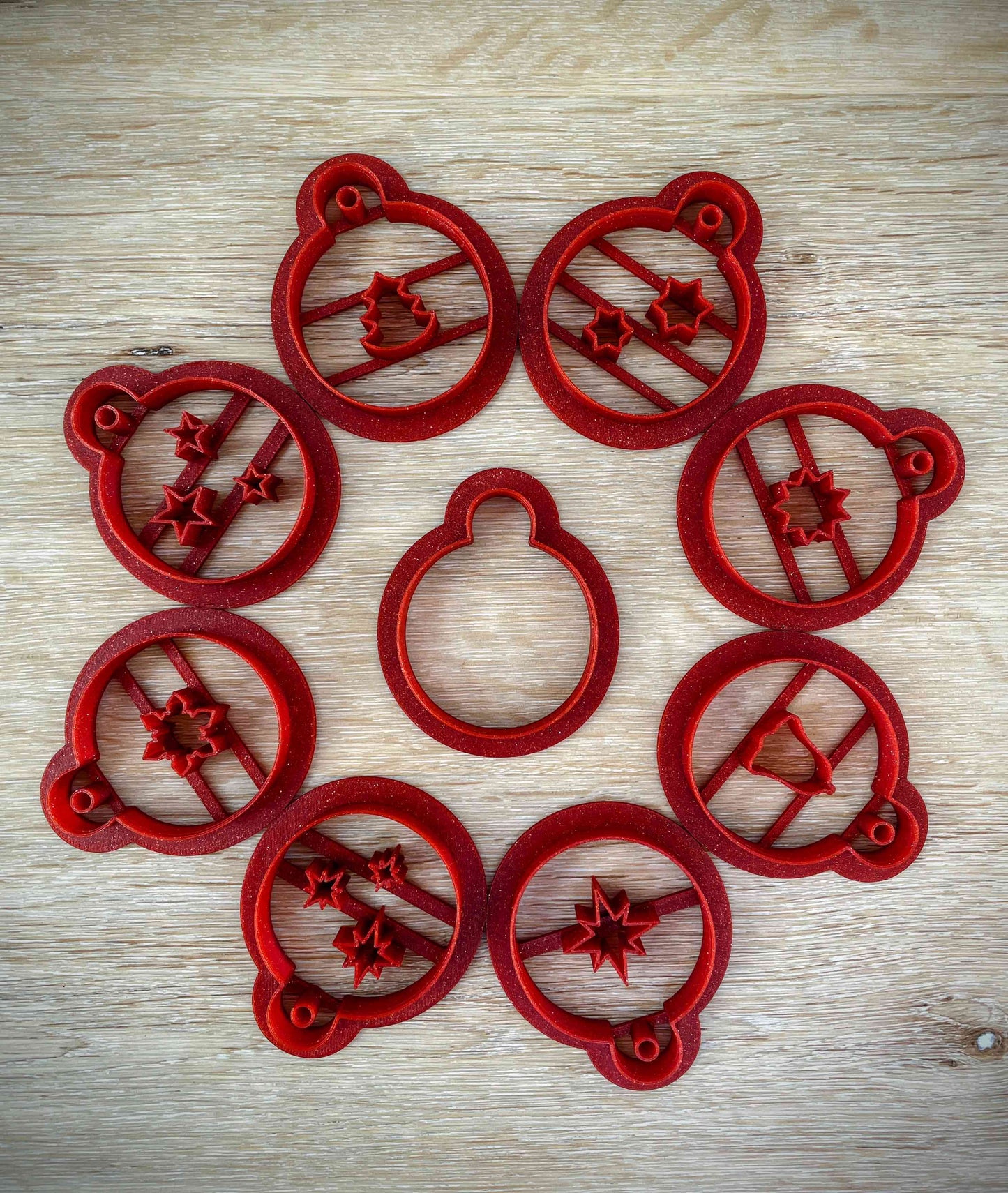 Set of cookie cutters - Linzer cookie - Christmas decorations