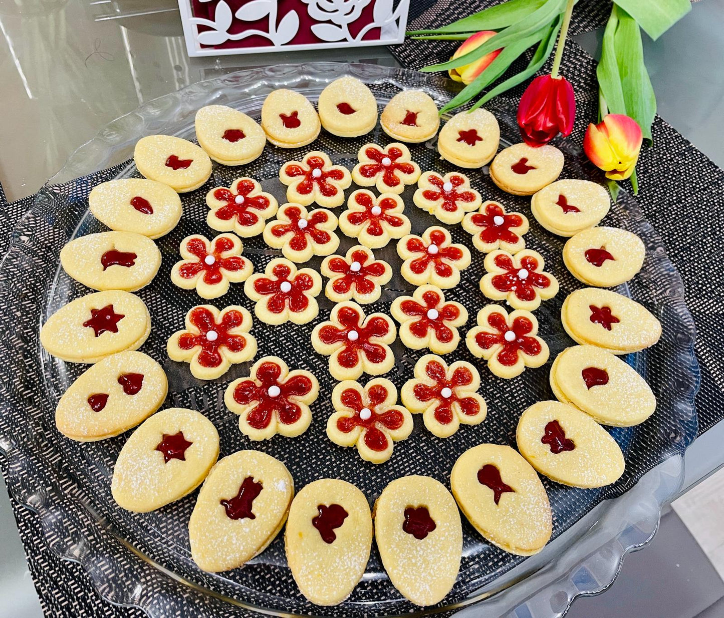 Set of cross-section cookie cutters - Easter eggs - Set of 5