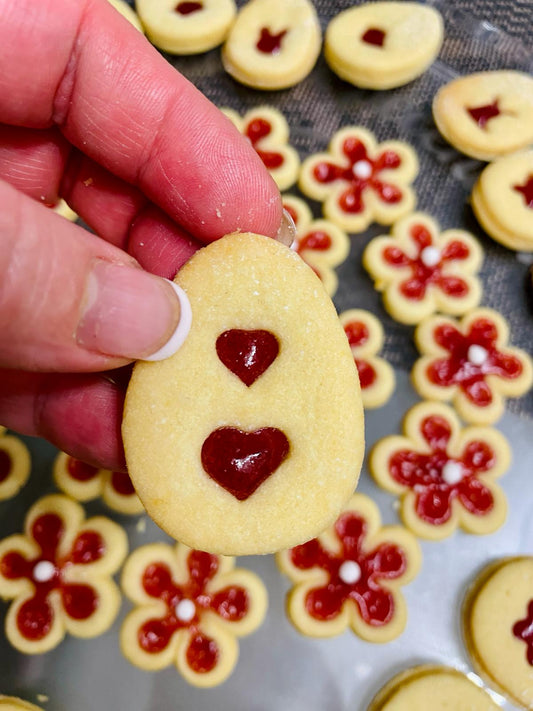 Sada vykrajovátek na linecké cukroví - Velikonoční vajíčka - Sada 5