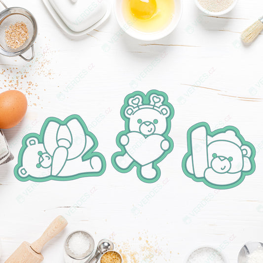 Vykrajovátko Medvídci I love you