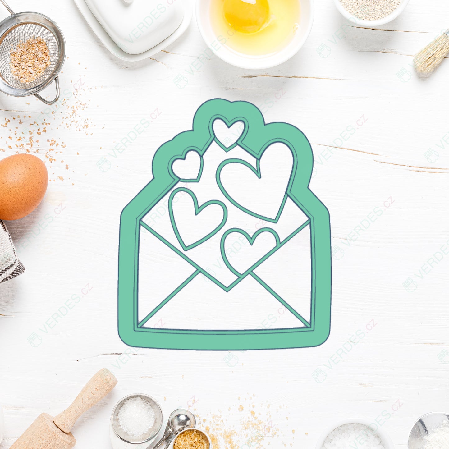 Cutter Envelope with hearts