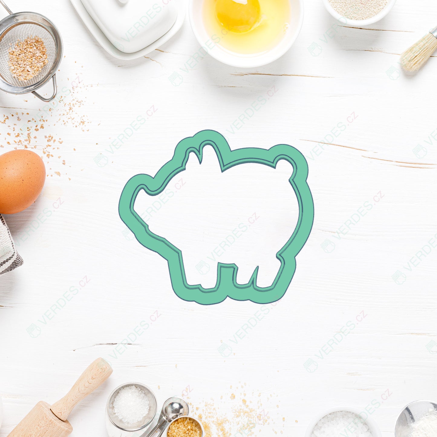 Linzer cookie cutter - Apple with cores