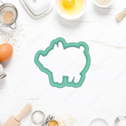 Linzer cookie cutter - Apple with cores