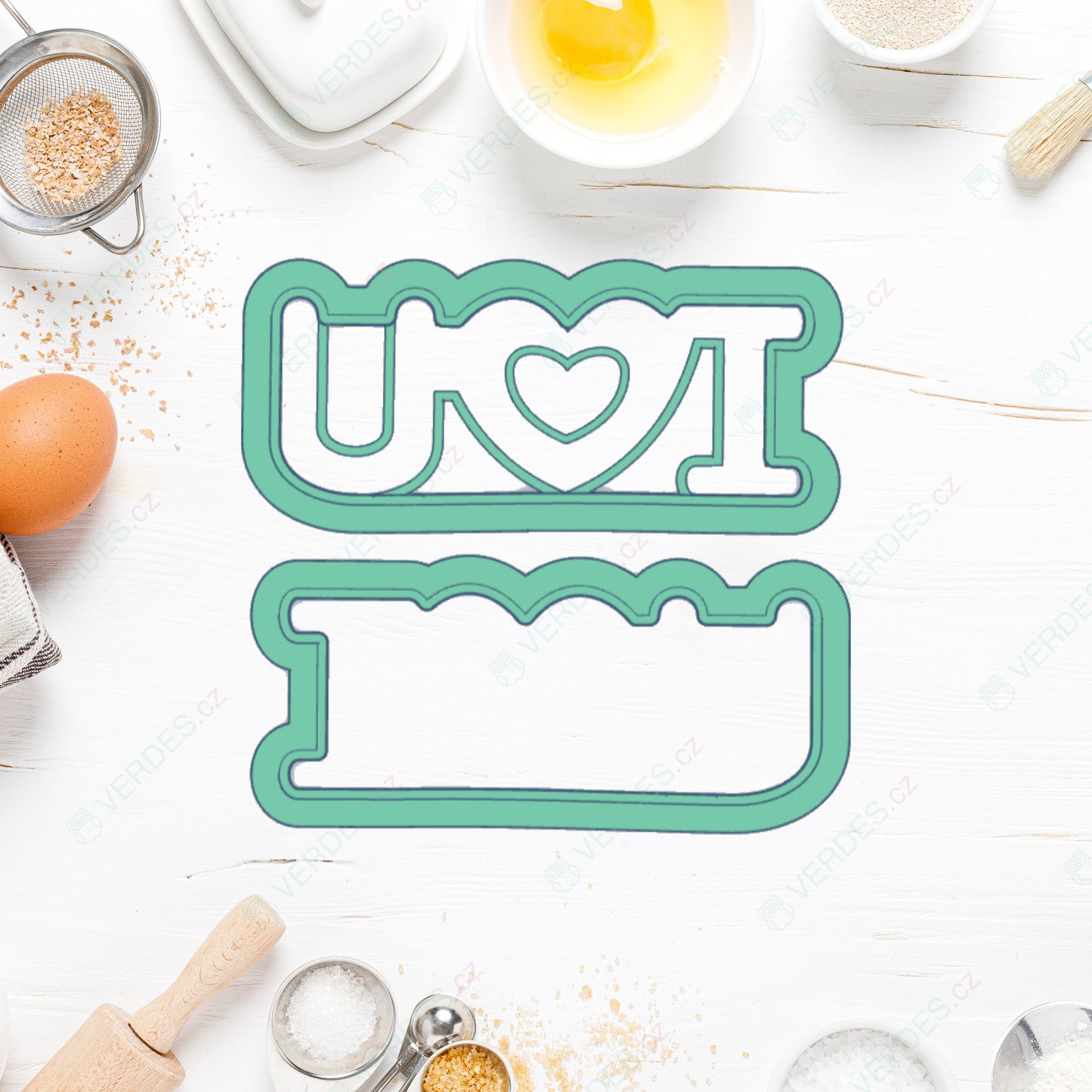 Linzer cookie cutter - I love you