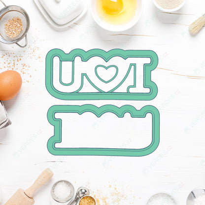 Linzer cookie cutter - I love you