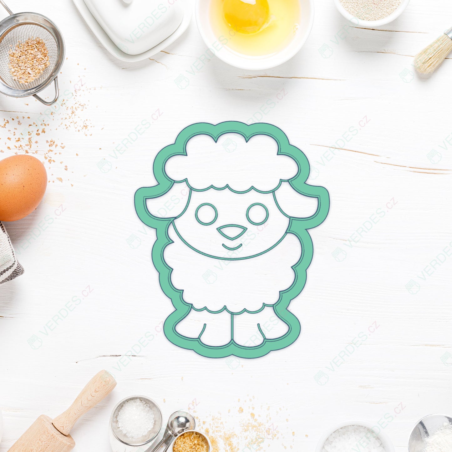 Sheep cookie cutter