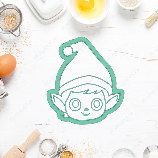 Vykrajovátko Elf - vánoční skřítek - hlava