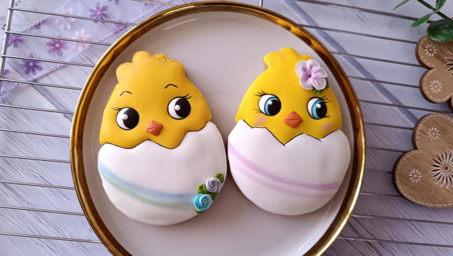Ausstecher Huhn im Ei