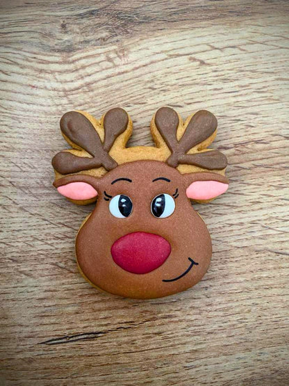Cutter Reindeer head - outline