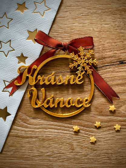 Weihnachtsdekoration - Frohe Weihnachten