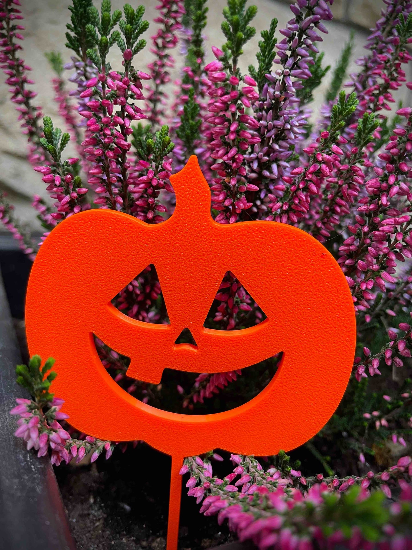 Zápich do květináče - Dýně Halloween