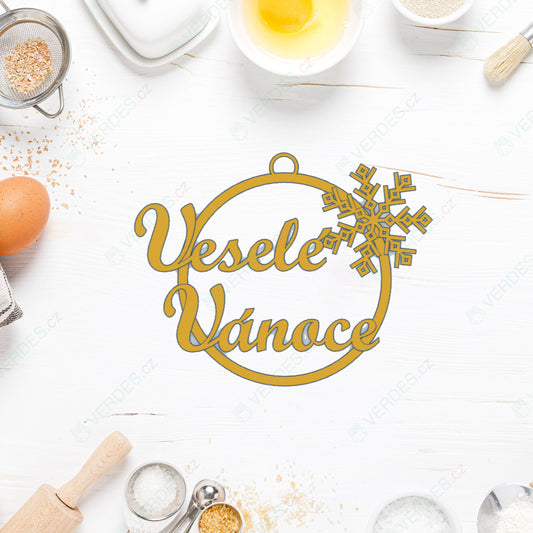 Vánoční ozdoba - Veselé Vánoce