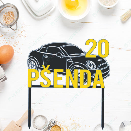 Zápich - Auto se jménem a číslem na míru 1