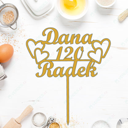 Zápich - 120 let, dvojité narozeniny se jmény na míru