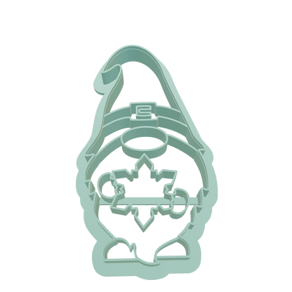 Cookie cutter Dwarf with a snowflake